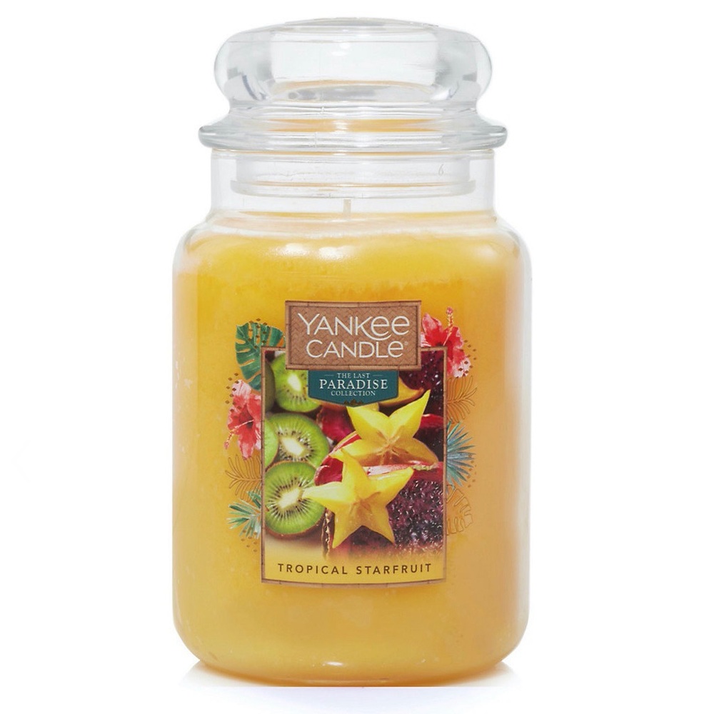 Large yankee candle tropical star fruit